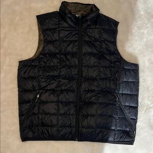 REI 80% Down Men's Black Quilted Vest